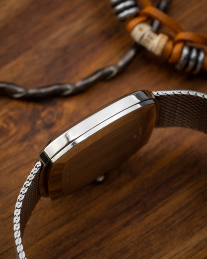Longines Ellipse "Diamond Pip" Black dial Integrated Bracelet Ref. 4178 (Cal. L847.4)