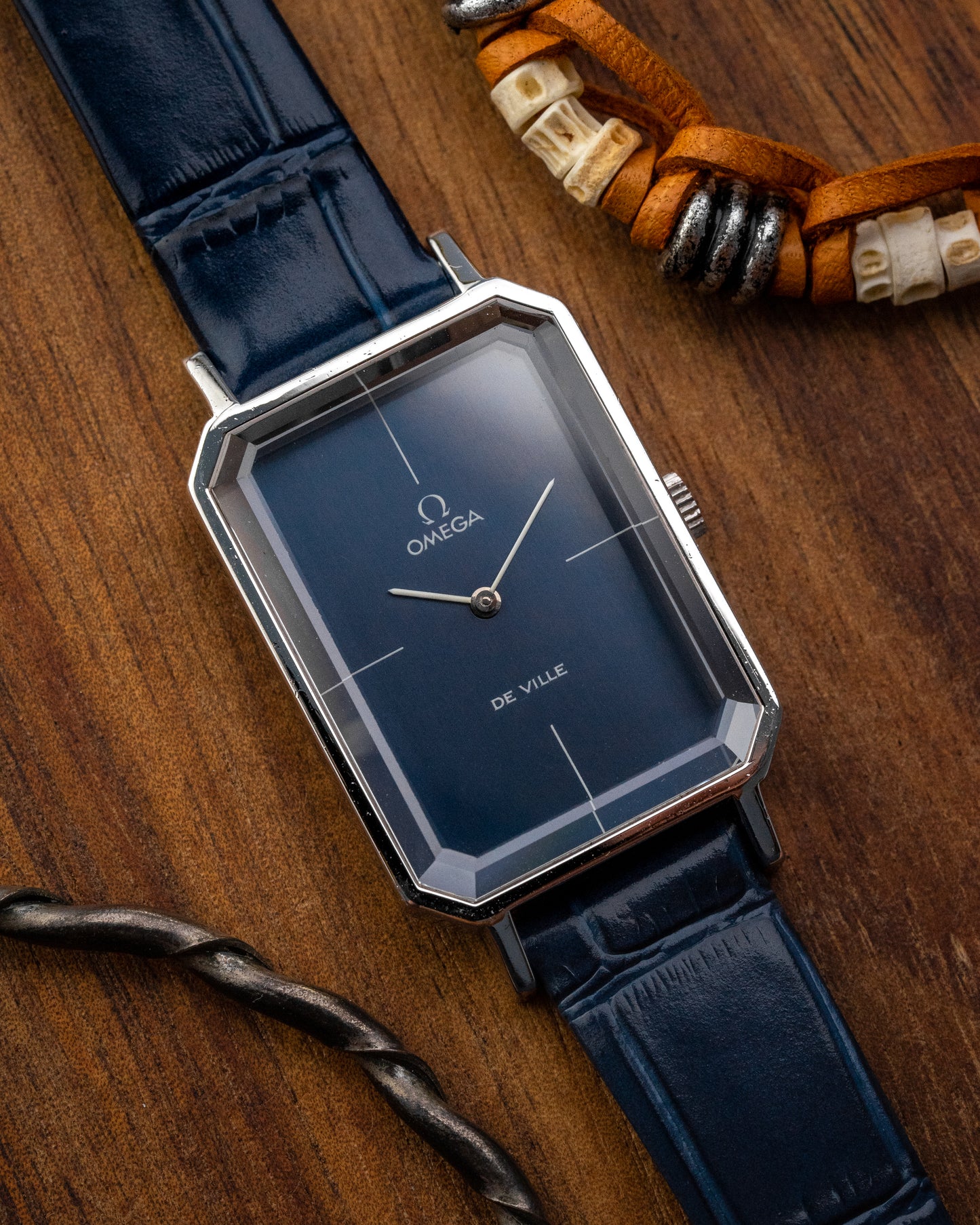 Omega De Ville Emerald “Cristallor” Blue dial by Andrew Grima Ref. 5110378 (Cal. 625)