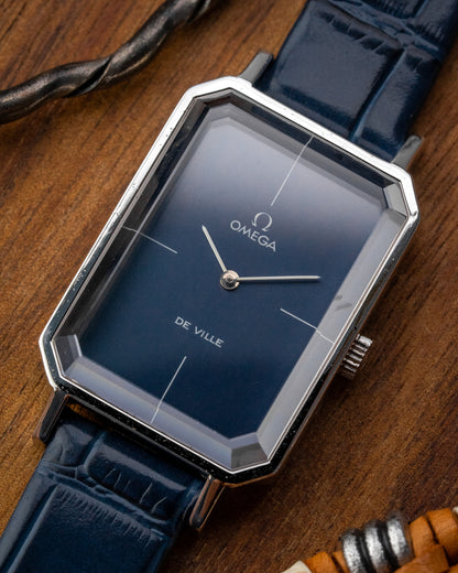 Omega De Ville Emerald “Cristallor” Blue dial by Andrew Grima Ref. 5110378 (Cal. 625)