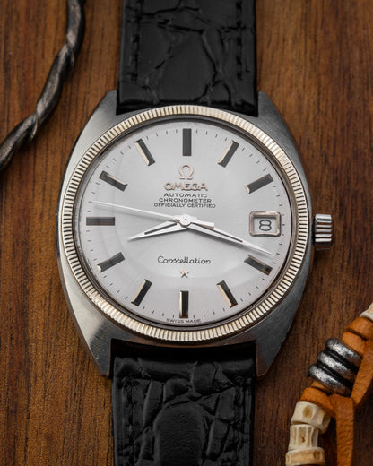 Omega Constellation Chronometer "C-shape" White Gold Fluted Bezel Ref. 168.017 (Cal. 564)