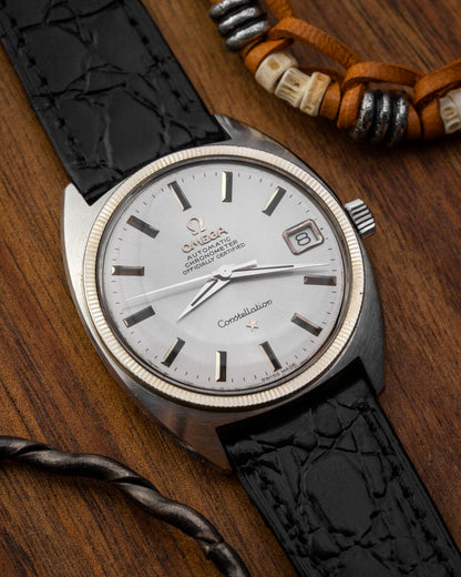 Omega Constellation Chronometer "C-shape" White Gold Fluted Bezel Ref. 168.017 (Cal. 564)