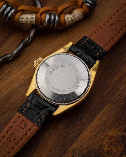 Tudor Princess Oysterdate "Fluted Bezel" Gold Ladies Ref. 7614 (Cal. ETA 2651)