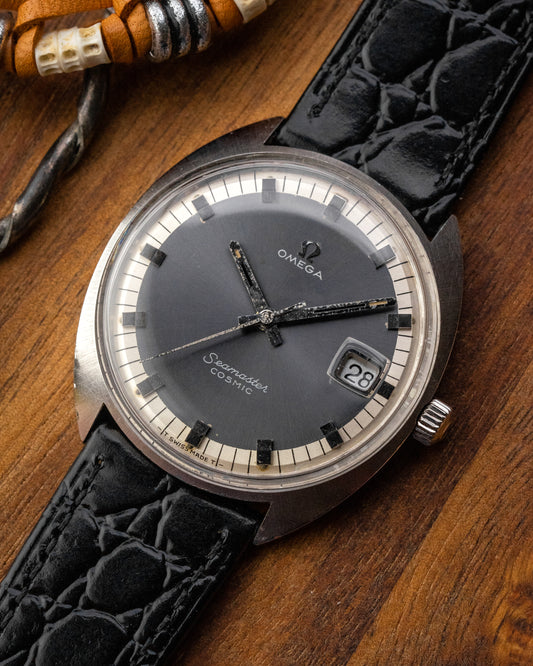 Omega Seamaster Cosmic Date Grey dial Ref. 136.017 (Cal. 613)