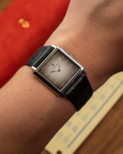 Corum Buckingham Square "French text" Brown gradient dial Ref. 57155 (Cal. 7001)