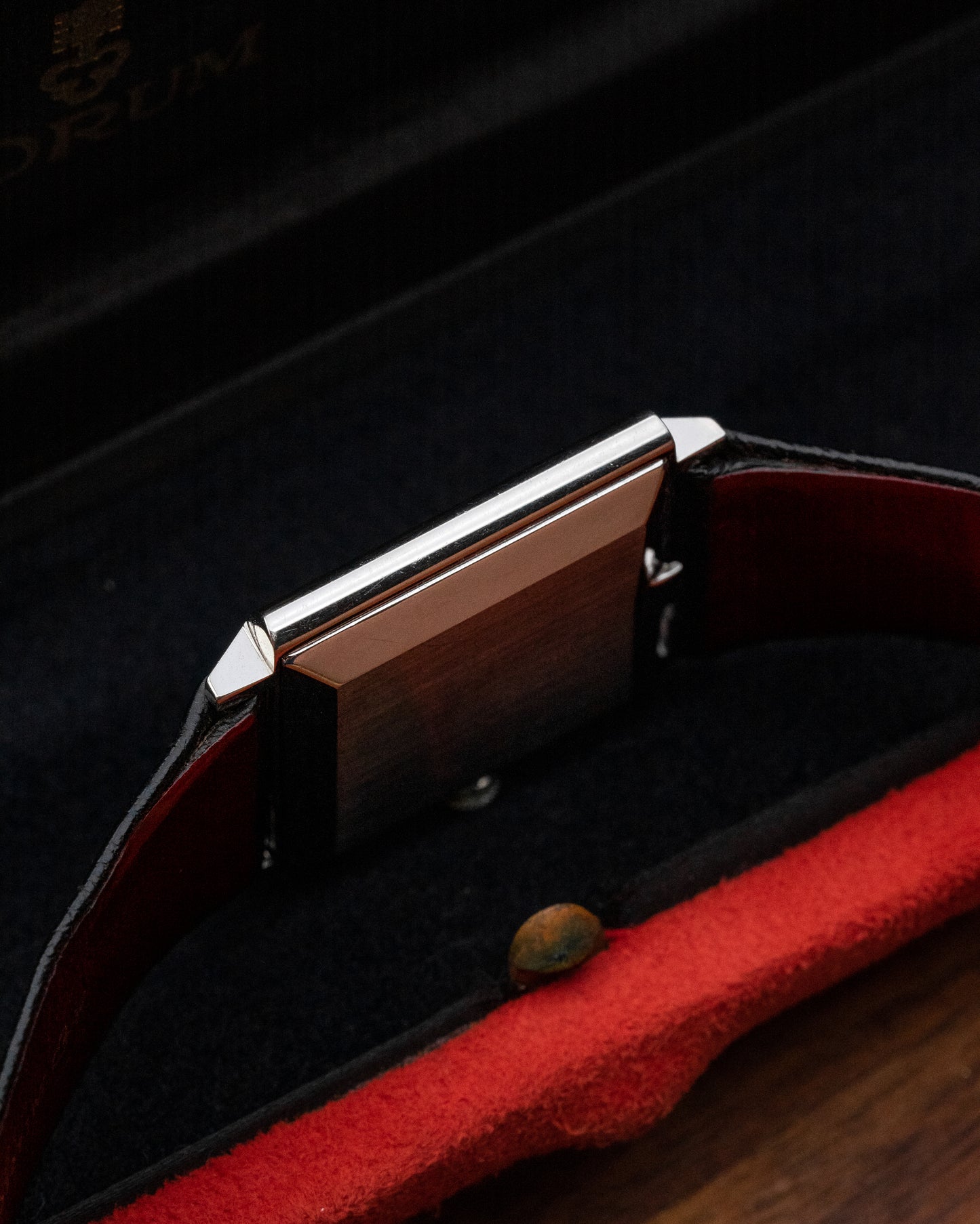 Corum Buckingham Square "French text" Brown gradient dial Ref. 57155 (Cal. 7001)