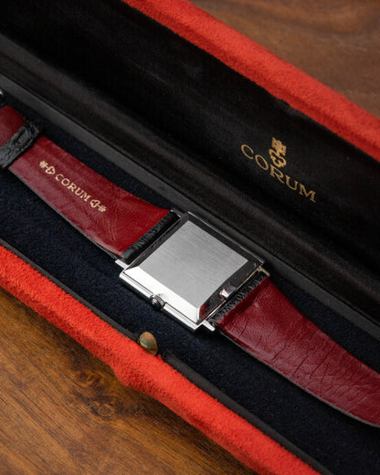 Corum Buckingham Square "French text" Brown gradient dial Ref. 57155 (Cal. 7001)