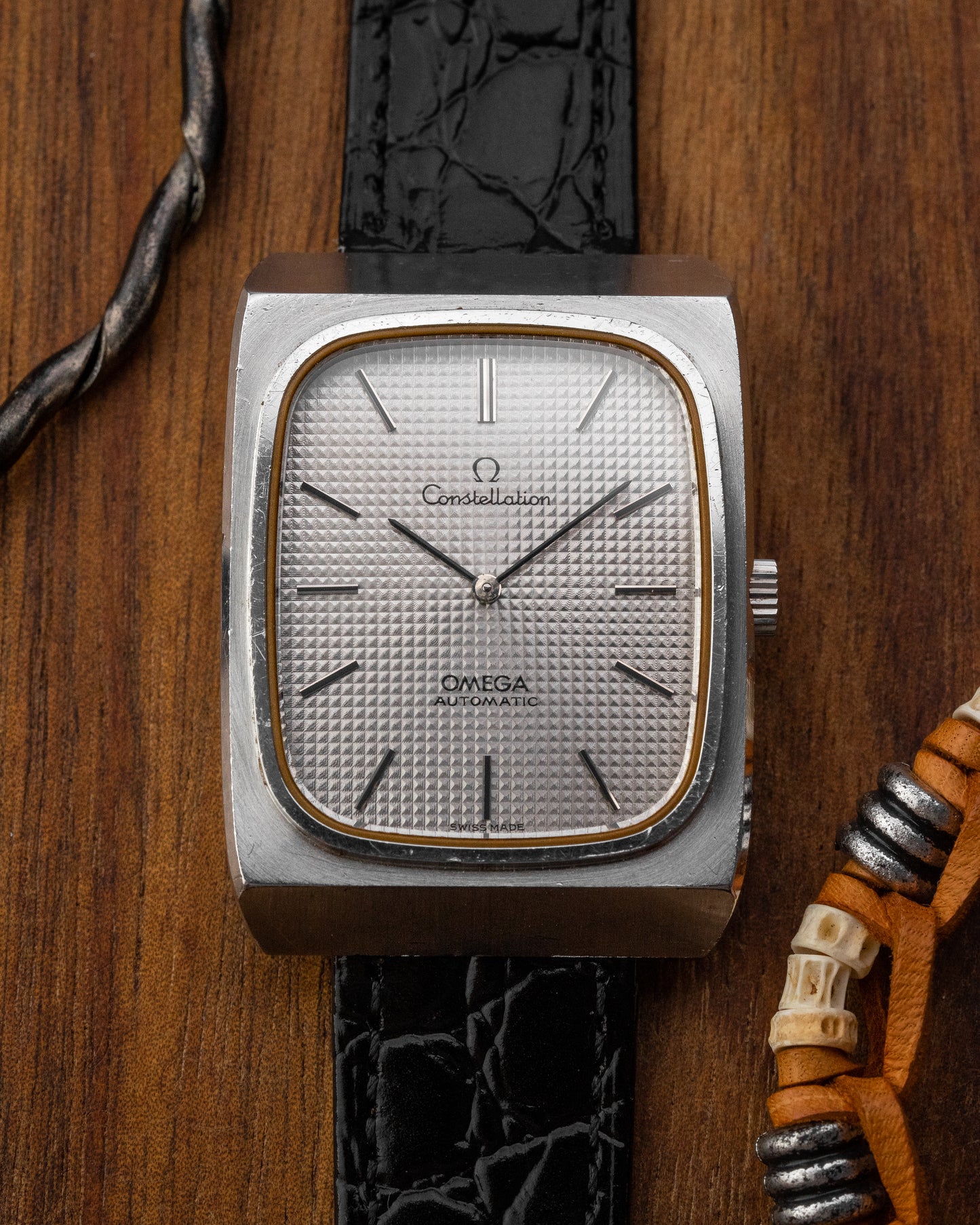 Omega Constellation "Waffle dial" Jumbo Rectangular Ref. 155.0014 (Cal. 711)