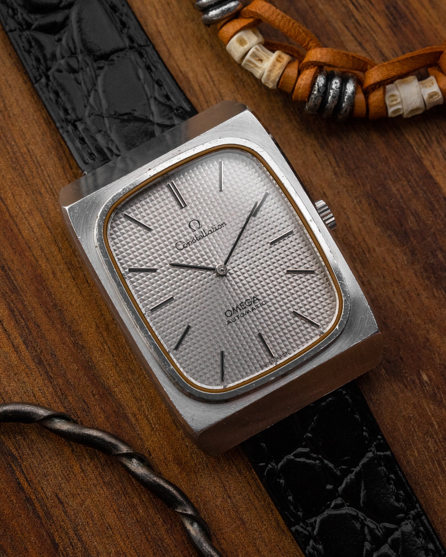 Omega Constellation "Waffle dial" Jumbo Rectangular Ref. 155.0014 (Cal. 711)