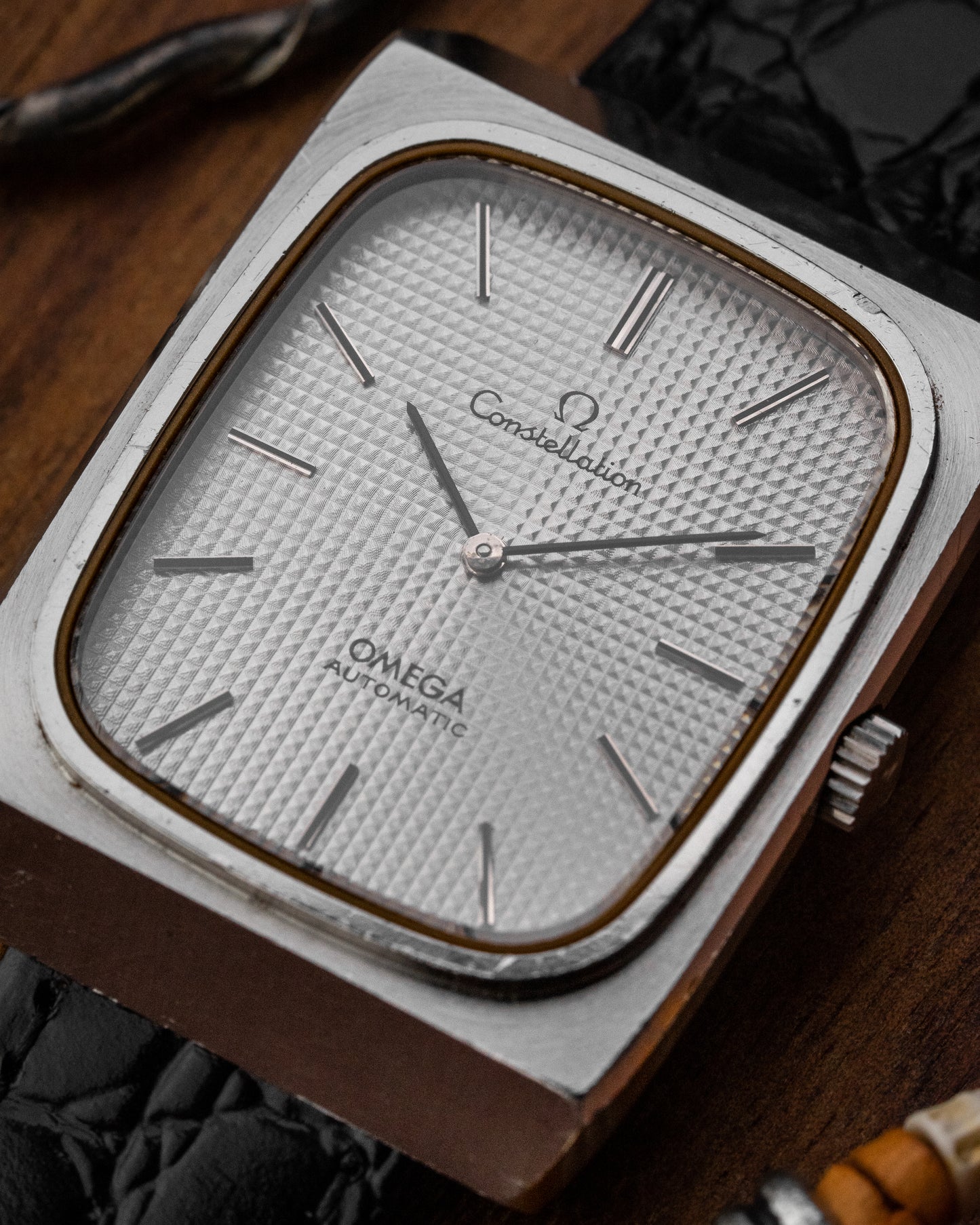 Omega Constellation "Waffle dial" Jumbo Rectangular Ref. 155.0014 (Cal. 711)