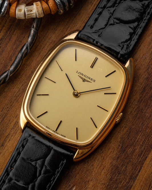 Longines "Cushion" Rectangular Gold Ref. 4448 (Cal. 847.4)