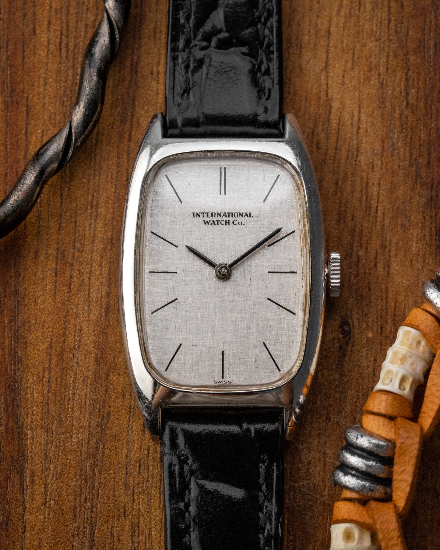 IWC "Tonneau Allongée" Linen dial Ref. 4187 (Cal. 41)