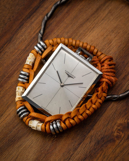 Longines Rectangular Crosshair dial Pocket Watch Ref. 7711-5 (Cal. 428)