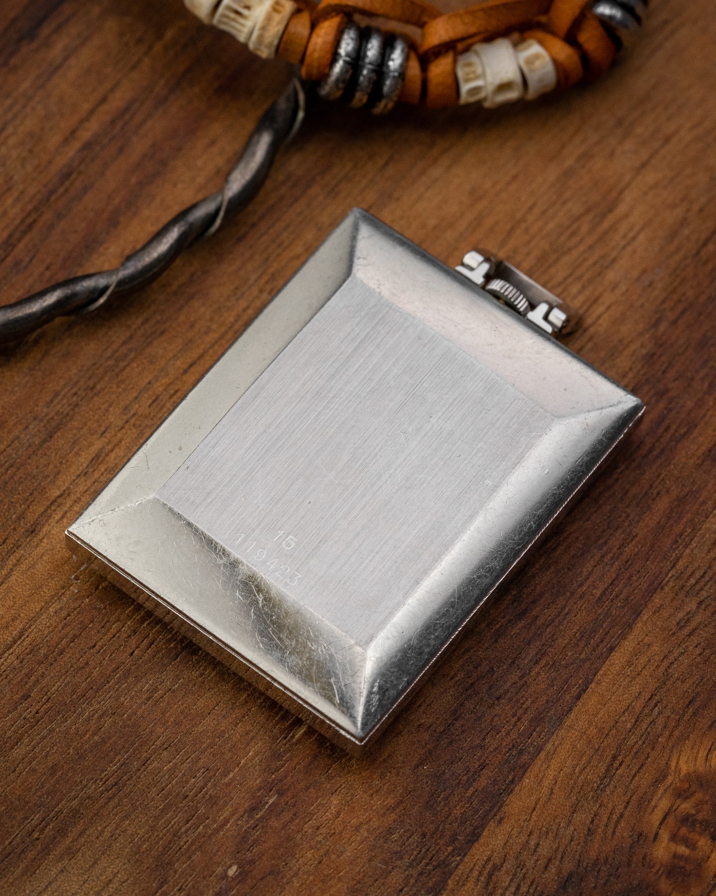 Longines Rectangular Crosshair dial Pocket Watch Ref. 7711-5 (Cal. 428)