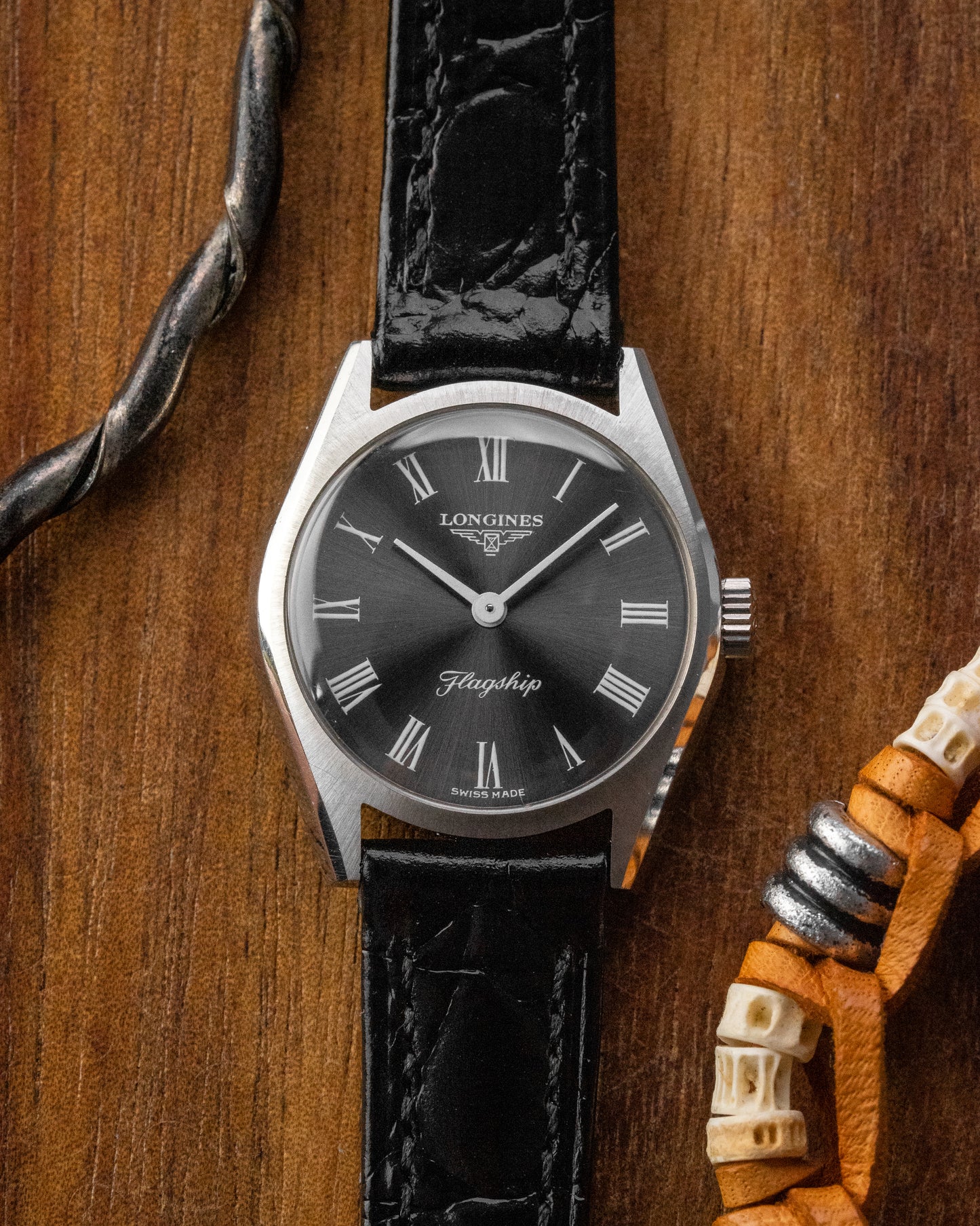 Longines Mini Flagship Grey Roman dial Ref. 4002-3 (Cal. 5601)