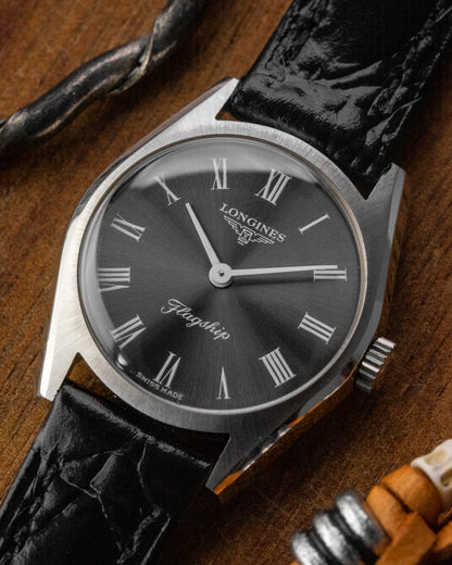 Longines Mini Flagship Grey Roman dial Ref. 4002-3 (Cal. 5601)