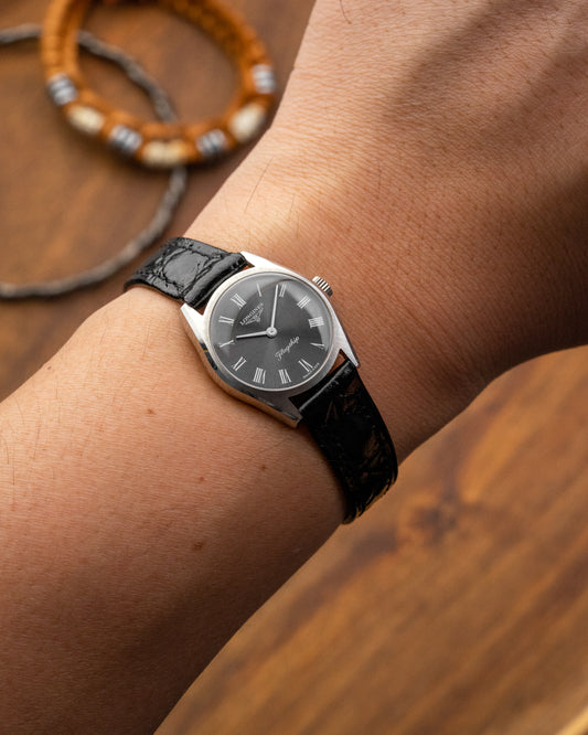Longines Mini Flagship Grey Roman dial Ref. 4002-3 (Cal. 5601)