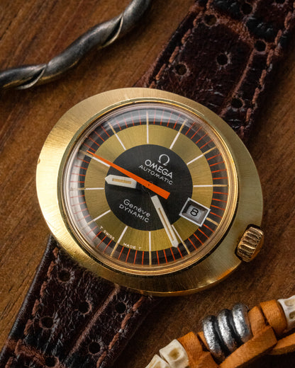 Omega Geneve Dynamic mini-UFO "Bulleyes" Gold Ref. 566.015 (Cal. 684)