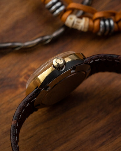 Omega Geneve Dynamic mini-UFO "Bulleyes" Gold Ref. 566.015 (Cal. 684)