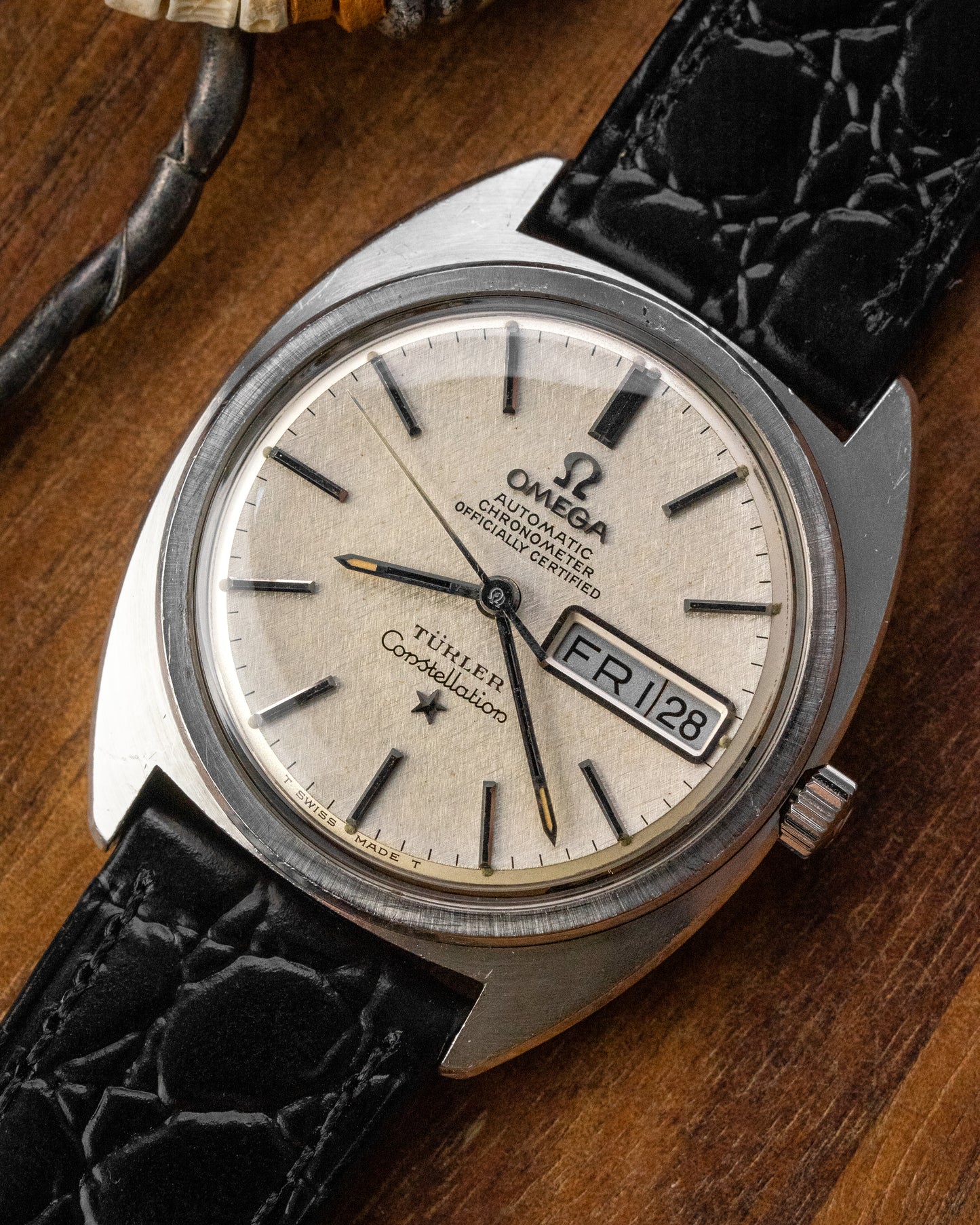 Omega Constellation Chronometer "Türler" Linen dial Day-Date Ref. 168.019 (Cal. 751)
