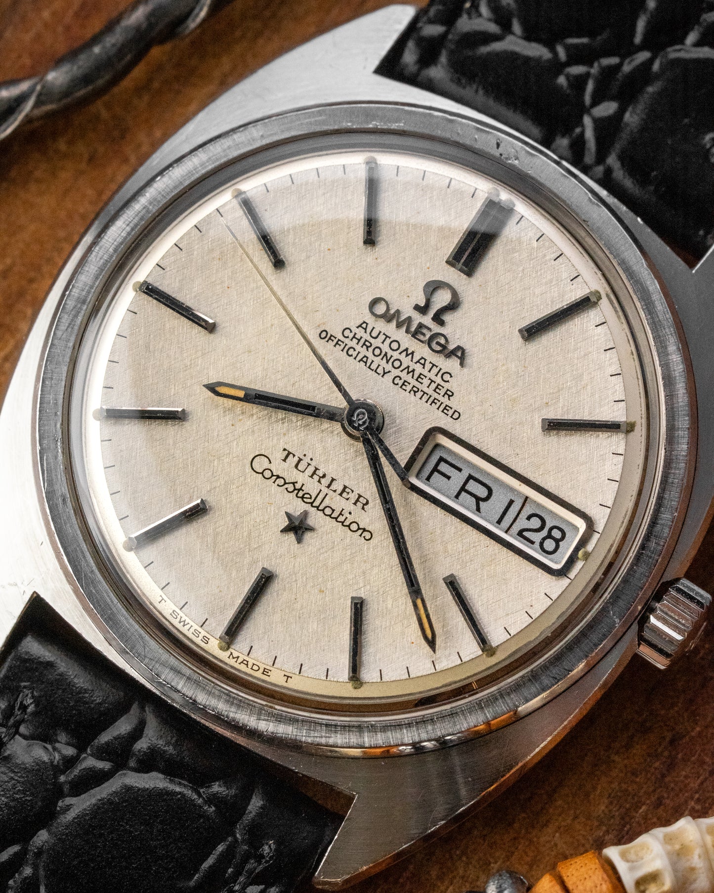 Omega Constellation Chronometer "Türler" Linen dial Day-Date Ref. 168.019 (Cal. 751)