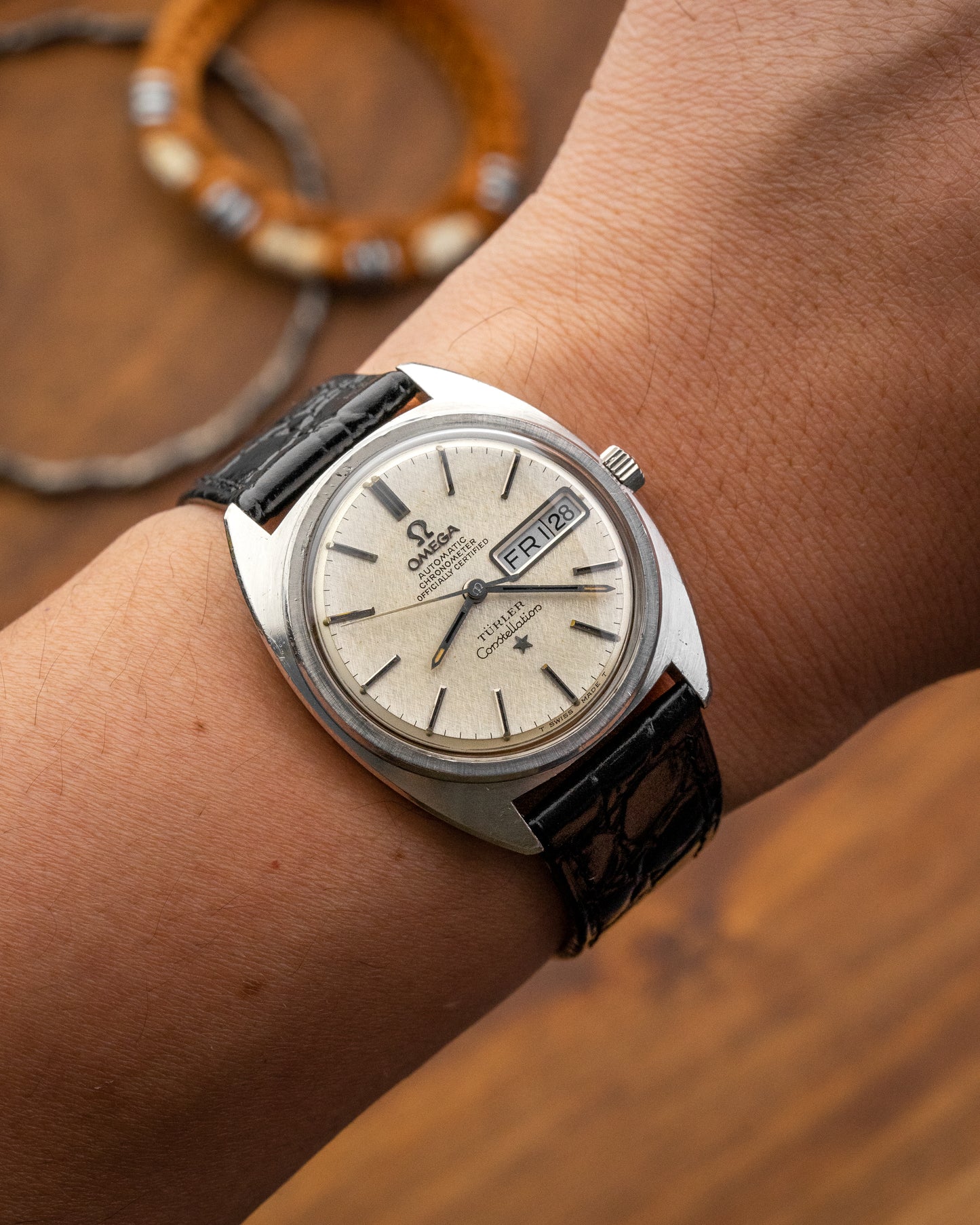 Omega Constellation Chronometer "Türler" Linen dial Day-Date Ref. 168.019 (Cal. 751)