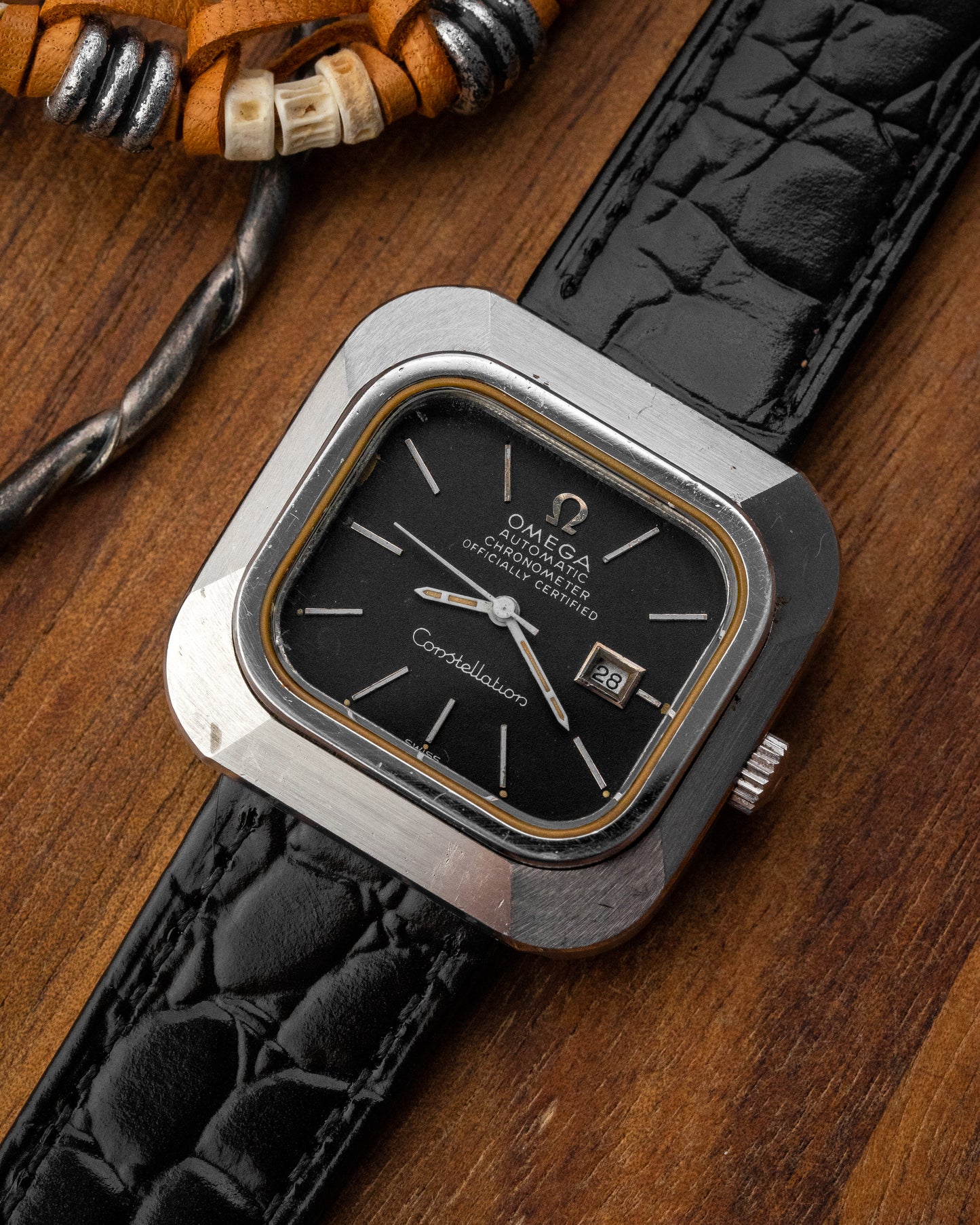 Omega Constellation Chronometer "Square-TV" Automatic Date Ref. 568.0021 (Cal. 685)