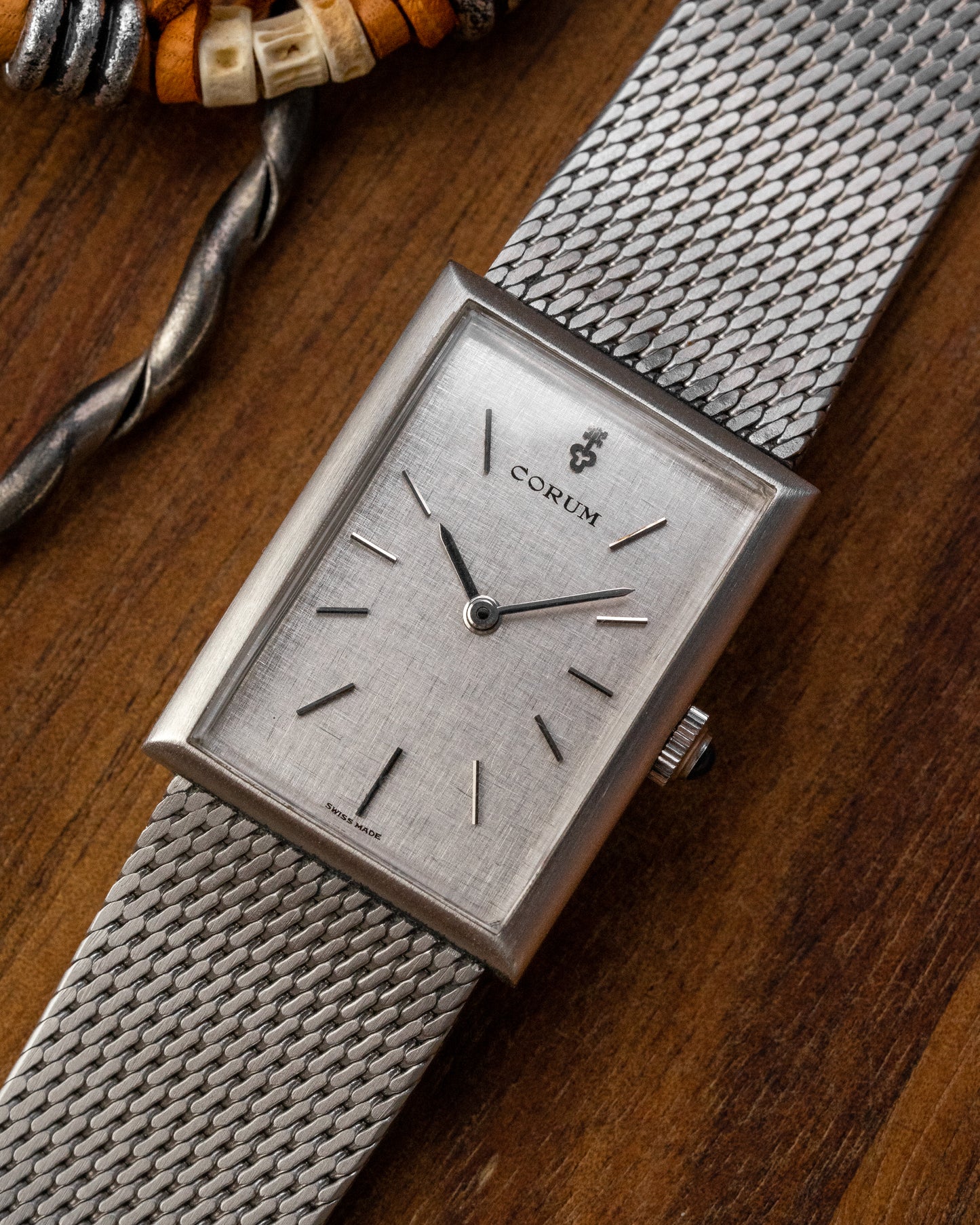 Corum Rectangular Linen dial Ref. 27281 (Cal. ETA 2512)