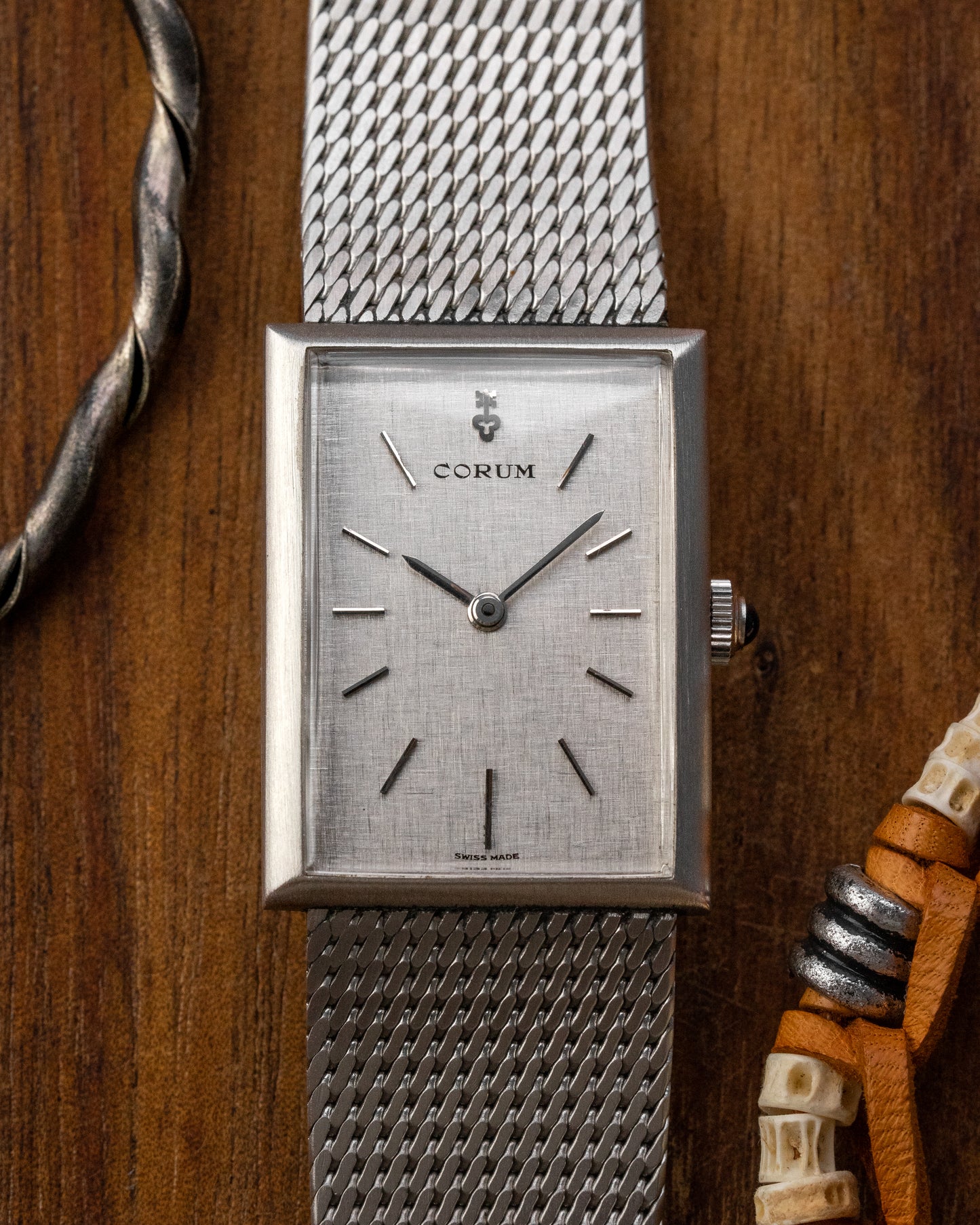 Corum Rectangular Linen dial Ref. 27281 (Cal. ETA 2512)