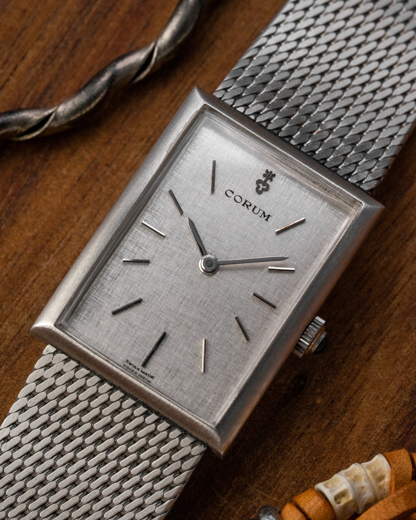 Corum Rectangular Linen dial Ref. 27281 (Cal. ETA 2512)