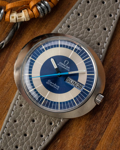 Omega Geneve Dynamic Day-Date "Blue Bullseye" UFO Ref. 166.079 (Cal. 752)