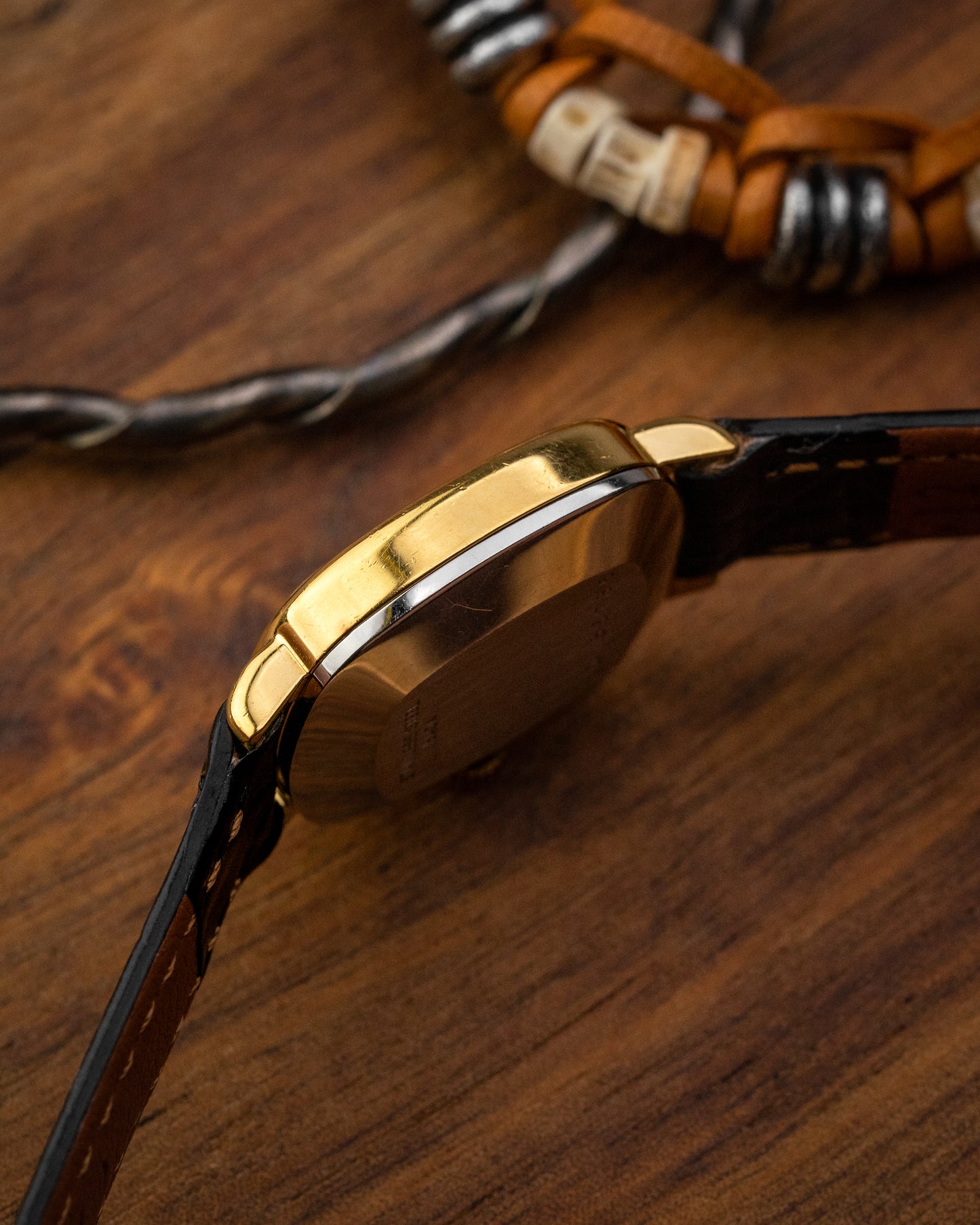 Longines Ellipse Mini "Diamond Pip" Black dial Gold Ref. 1204 (Cal. 5602)