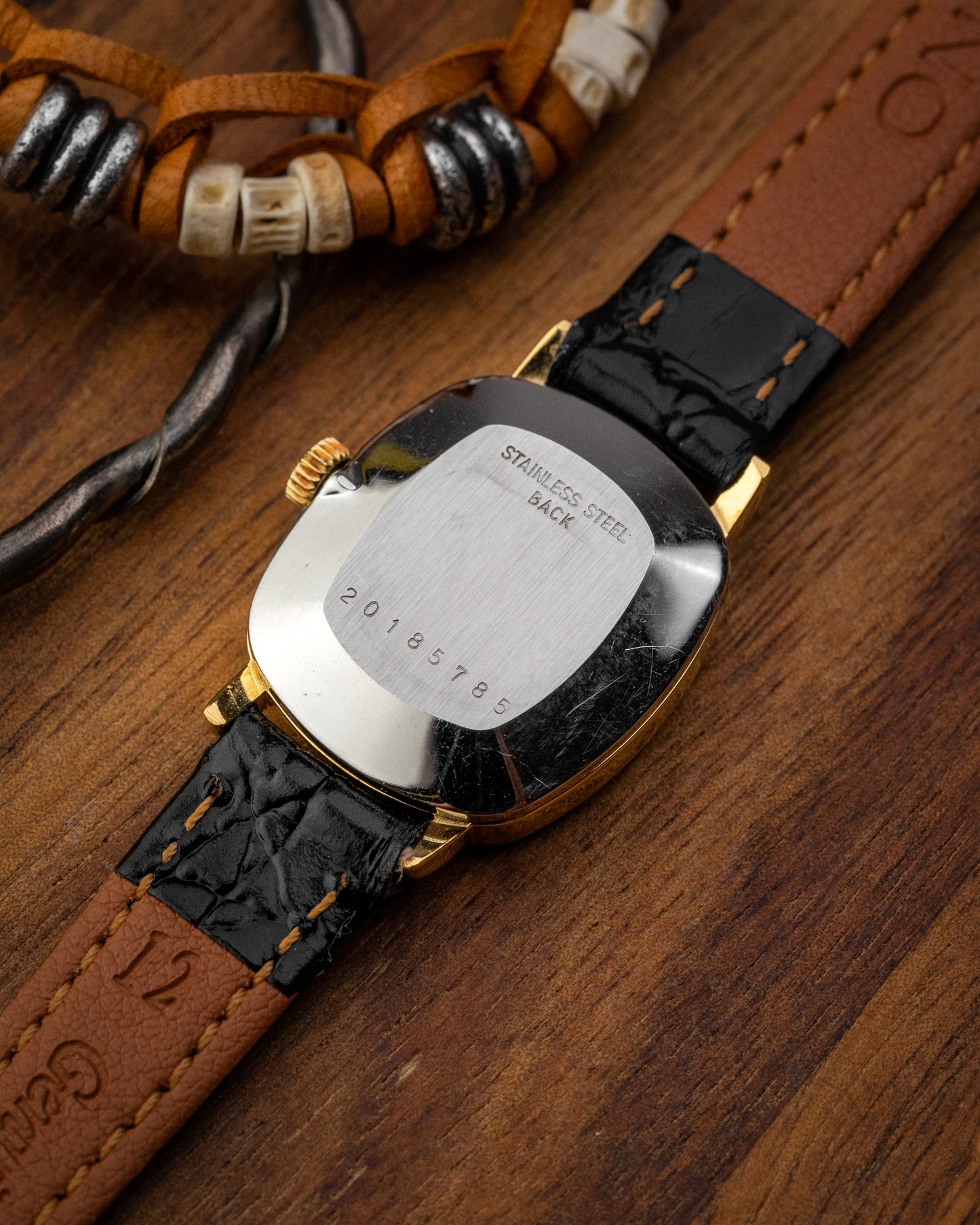 Longines Ellipse Mini "Diamond Pip" Black dial Gold Ref. 1204 (Cal. 5602)