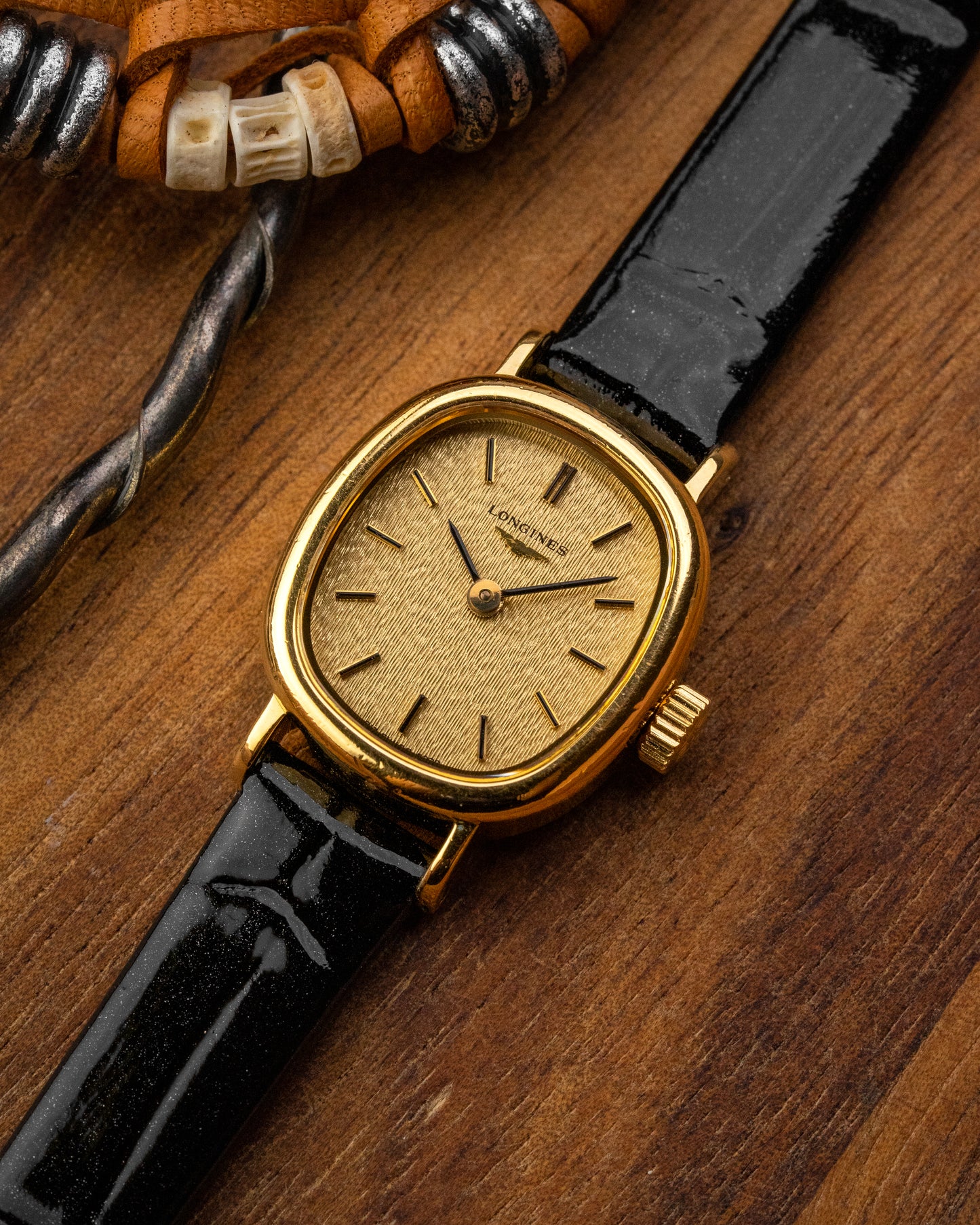 Longines Mini "Ellipse" Birch dial Gold Ref. 4282 (Cal. 817.4)