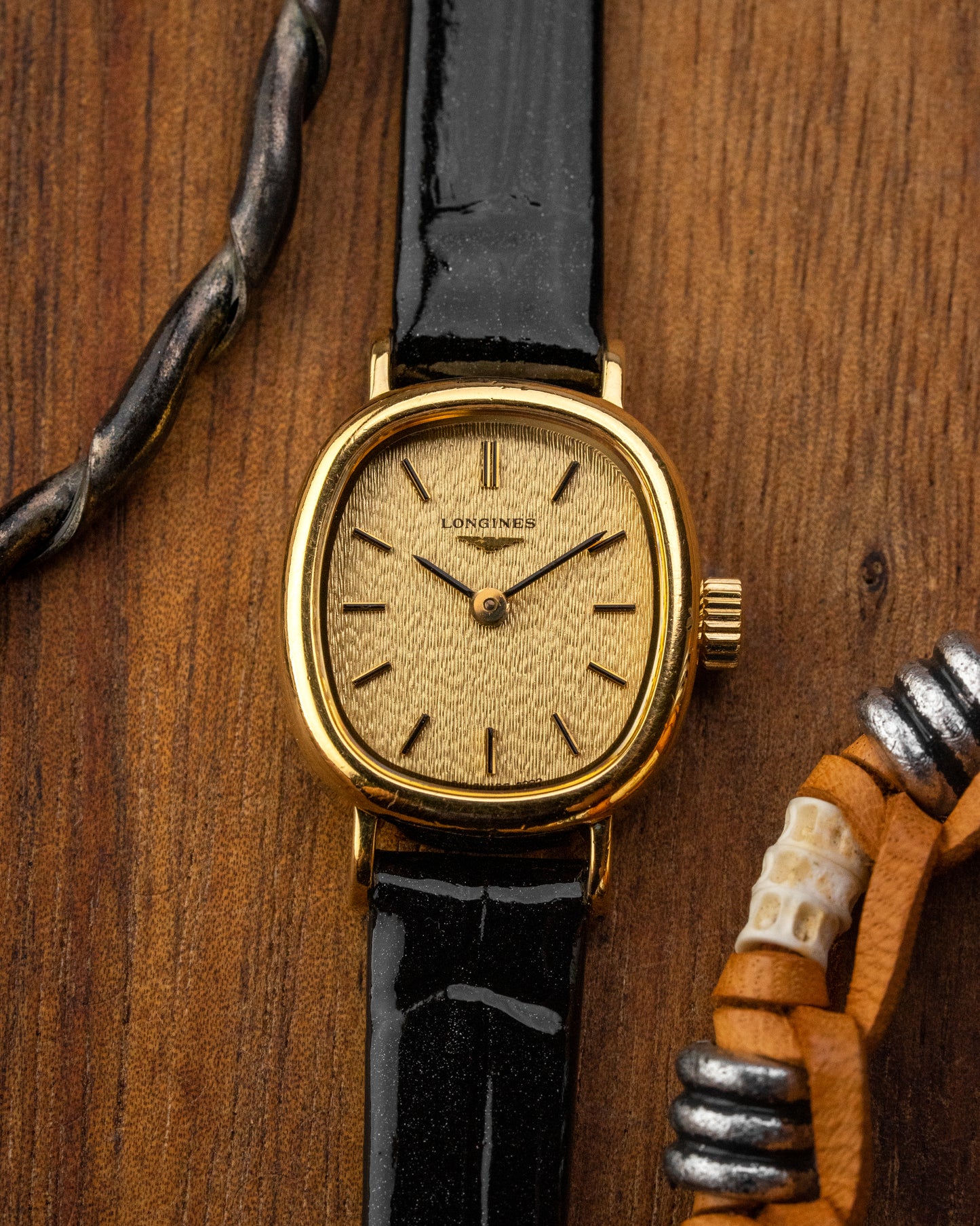 Longines Mini "Ellipse" Birch dial Gold Ref. 4282 (Cal. 817.4)