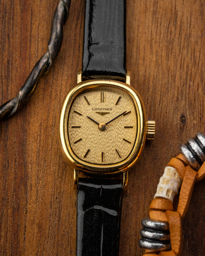 Longines Mini "Ellipse" Birch dial Gold Ref. 4282 (Cal. 817.4)