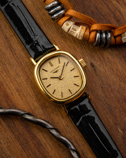 Longines Mini "Ellipse" Birch dial Gold Ref. 4282 (Cal. 817.4)