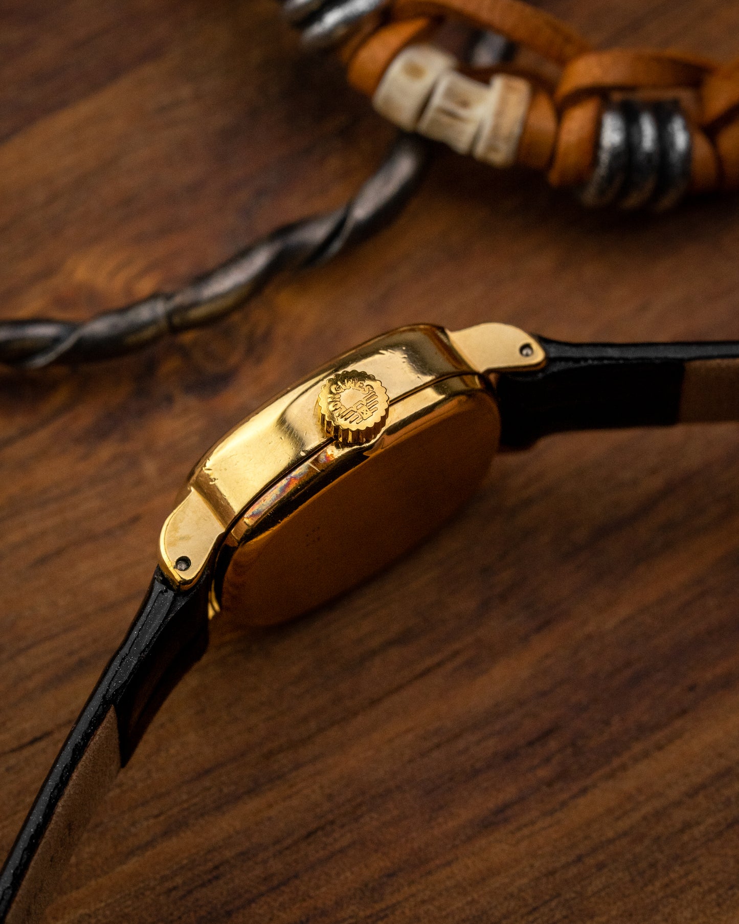 Longines Mini "Ellipse" Birch dial Gold Ref. 4282 (Cal. 817.4)