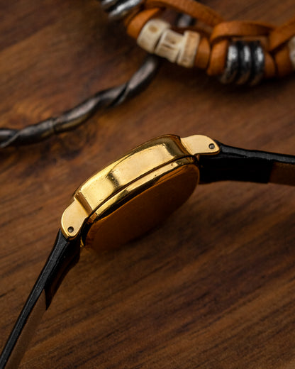 Longines Mini "Ellipse" Birch dial Gold Ref. 4282 (Cal. 817.4)