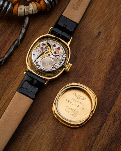 Longines Mini "Ellipse" Birch dial Gold Ref. 4282 (Cal. 817.4)