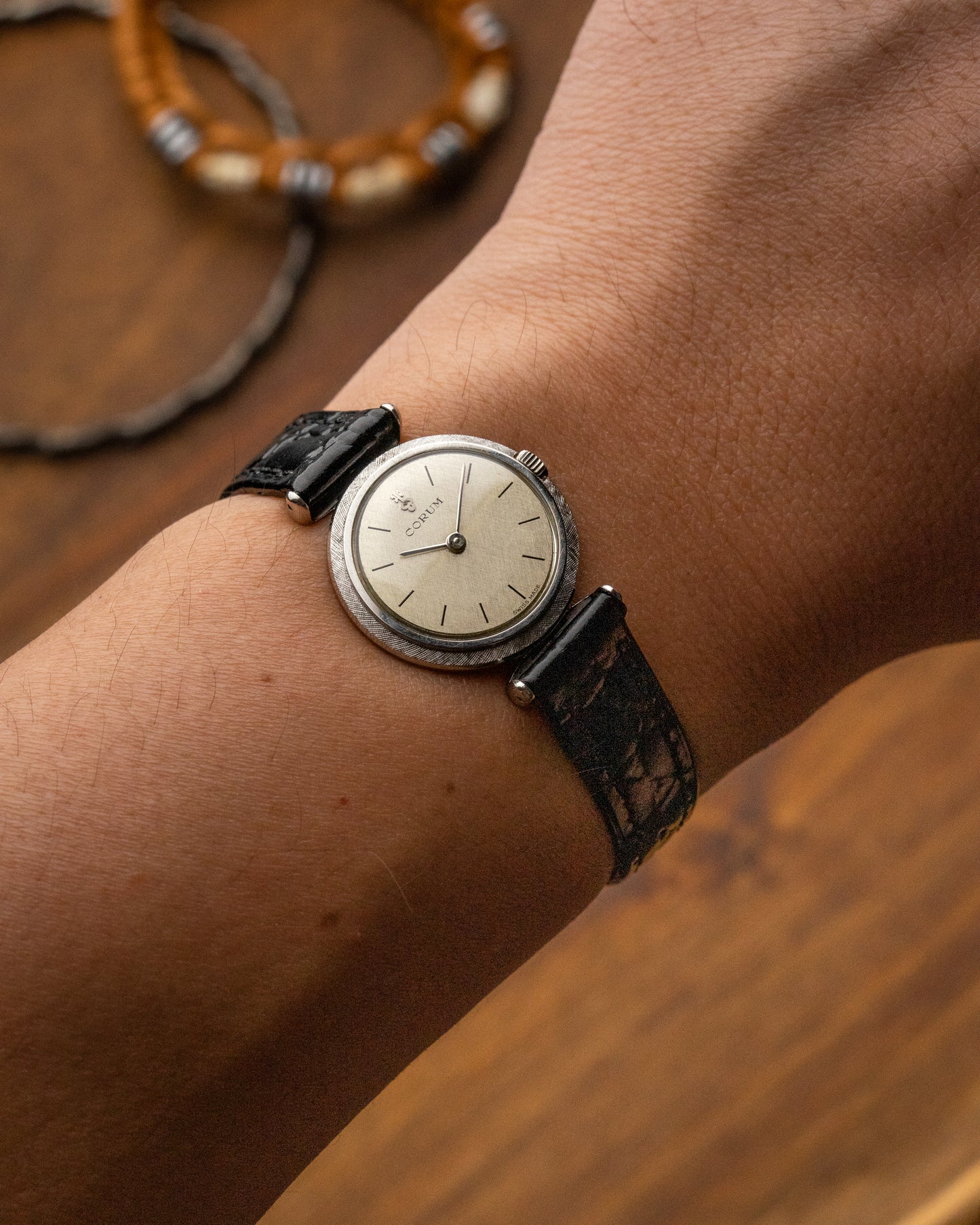 Corum Guilloché Bezel Linen dial (Cal. Felsa 4122)