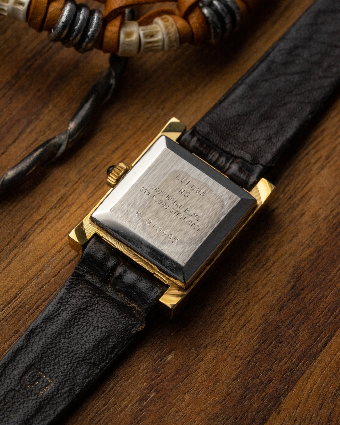 Bulova Tank Mini “Longchamp” Burgundy dial Ref. 12034