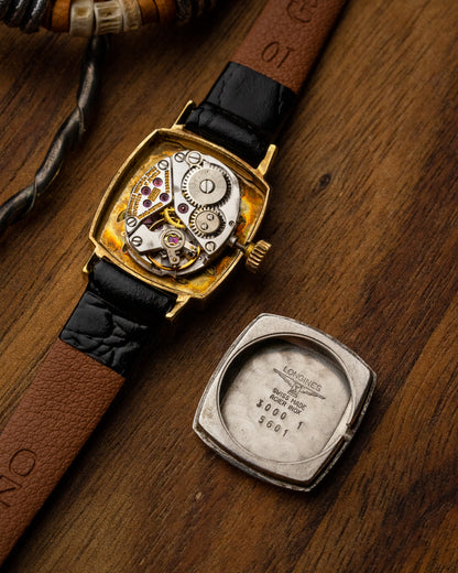 Longines Petite "Square Cushion" Gold Ref. 3000-1 (Cal. 5602)