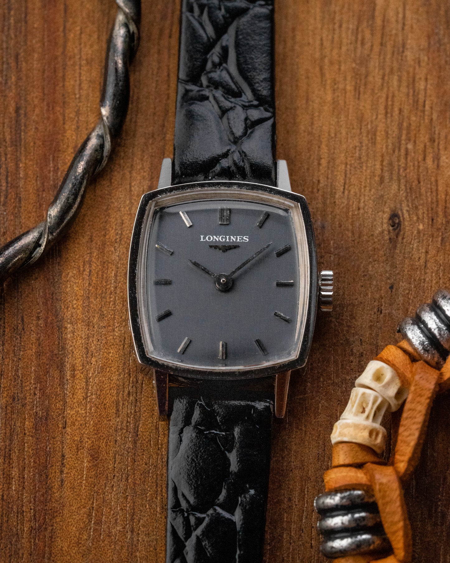 Longines Petite "Square Cushion" Grey dial Ref. 3000-1 (Cal. 5602)