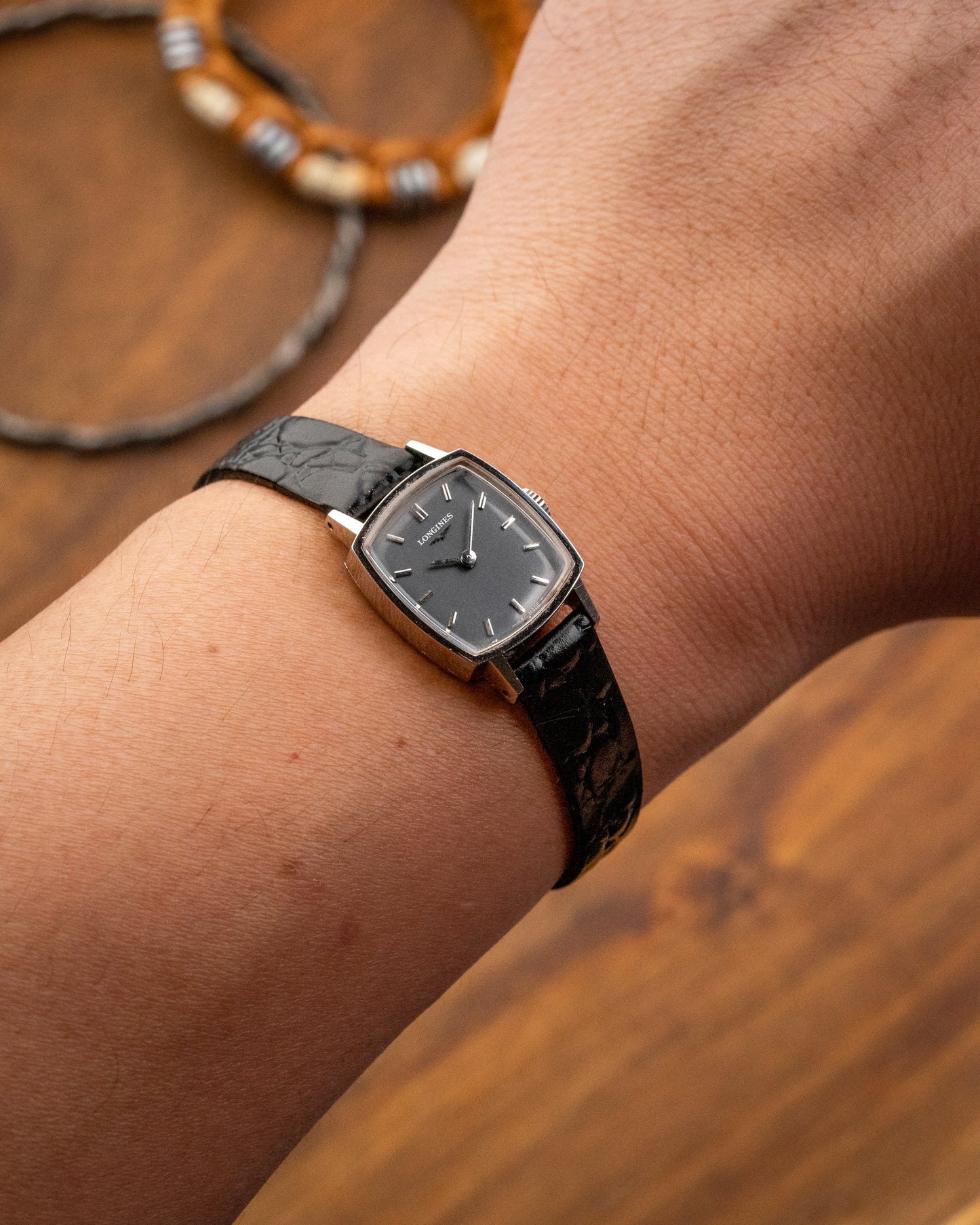 Longines Petite "Square Cushion" Grey dial Ref. 3000-1 (Cal. 5602)