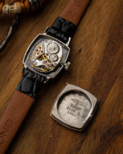 Longines Petite "Square Cushion" Grey dial Ref. 3000-1 (Cal. 5602)