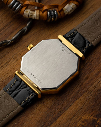 Longines Octagonal Black Roman dial Gold Ref. 3209 (Cal. 846.4)