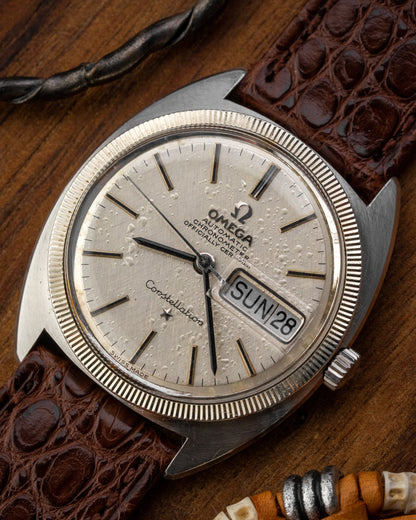 Omega Constellation Chronometer "C-shape" White Gold Fluted Bezel Ref. 168.029 (Cal. 751)