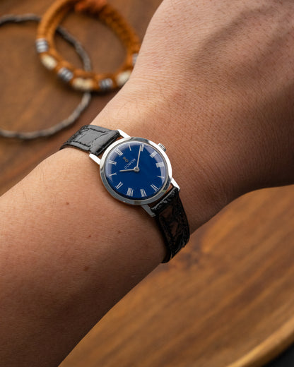 Corum Mini "Calatrava" Blue Roman dial Ref. 27337 (Cal. ETA 2512)