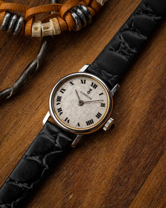 Corum Petite "Calatrava" Linen Roman dial Ref. 16183
