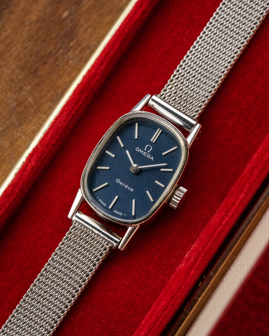 Omega Geneve Mini "Ellipse" Blue dial Ref. 511.414 (Cal. 485)
